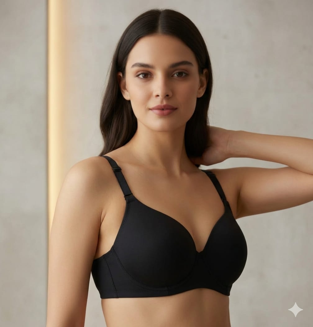 Barely there - Light padded, non-wired cotton bra